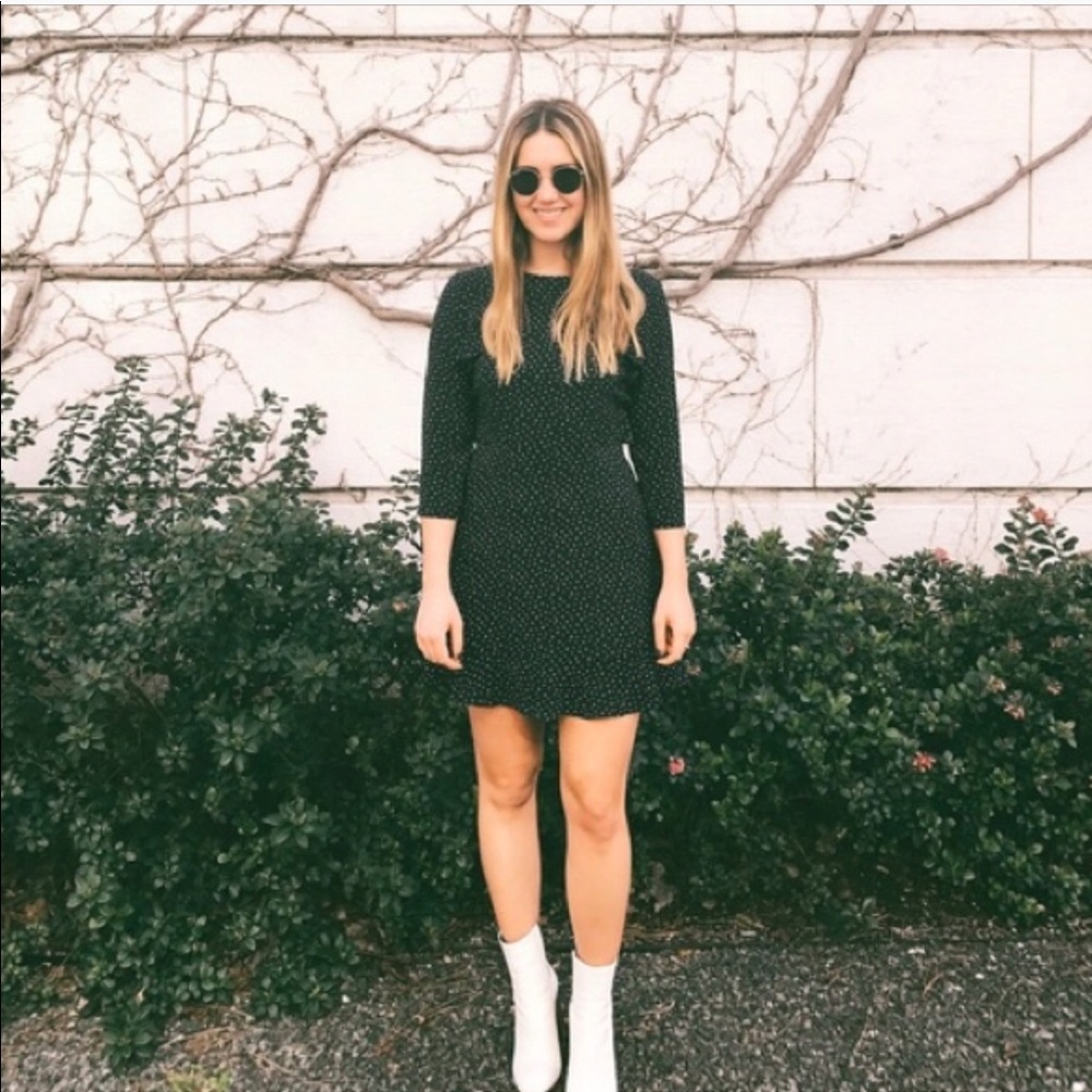 Nine West wedge boots genuine leather white beige